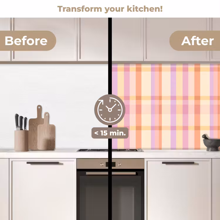 Kitchen splashback - Pastel - off pattern - Geometric — 3