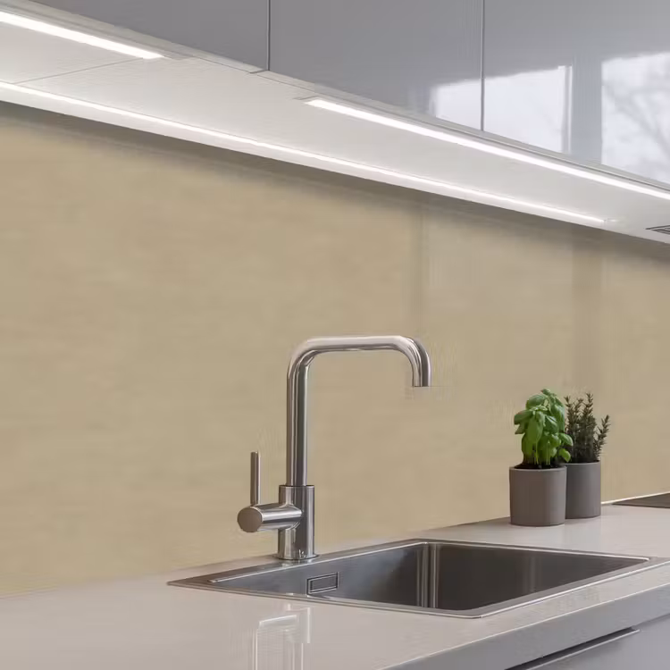 Kitchen splashback - Sand color - Granular texture - Concrete — 2