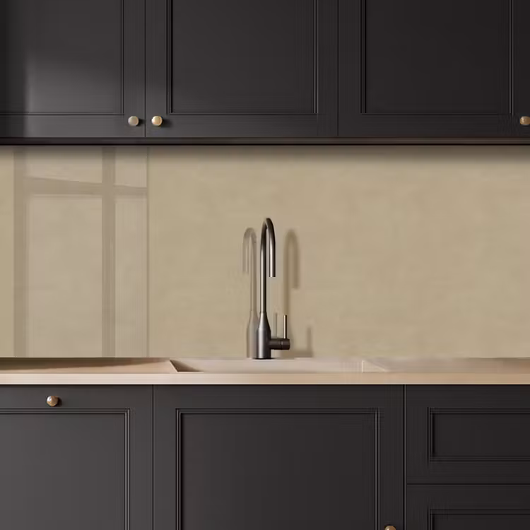 Kitchen splashback - Sand color - Granular texture - Concrete — 6