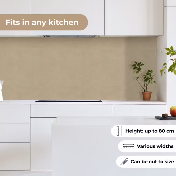 Kitchen splashback - Sand color - Granular texture - Concrete — 7