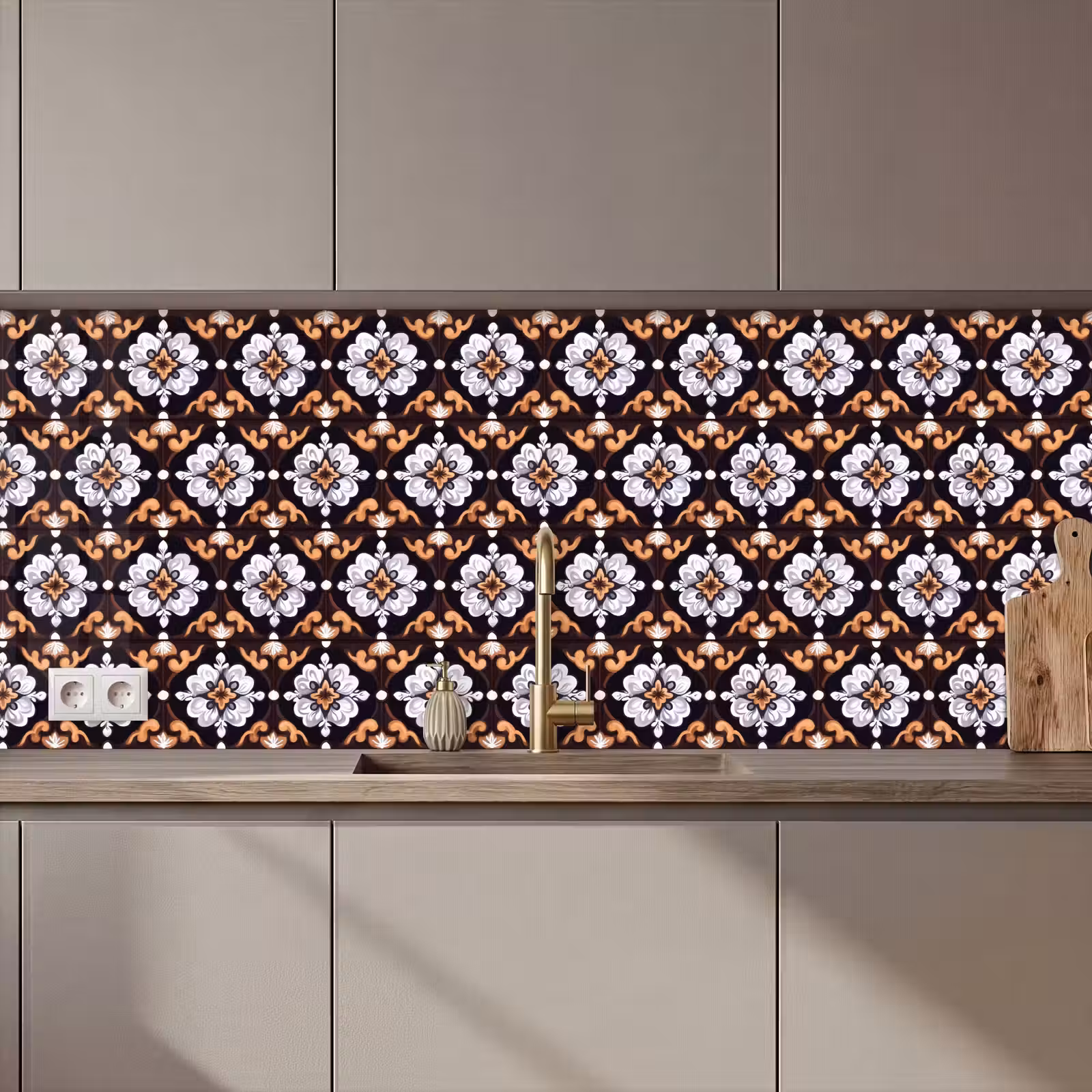 Kitchen splashback - traditional - Element - Colorful — 1