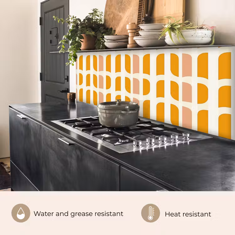 Kitchen splashback - Geometric - Pattern - Yellow - Pink — 5