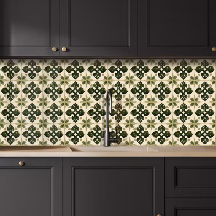 Kitchen splashback - Pattern - Tile - Green — 6