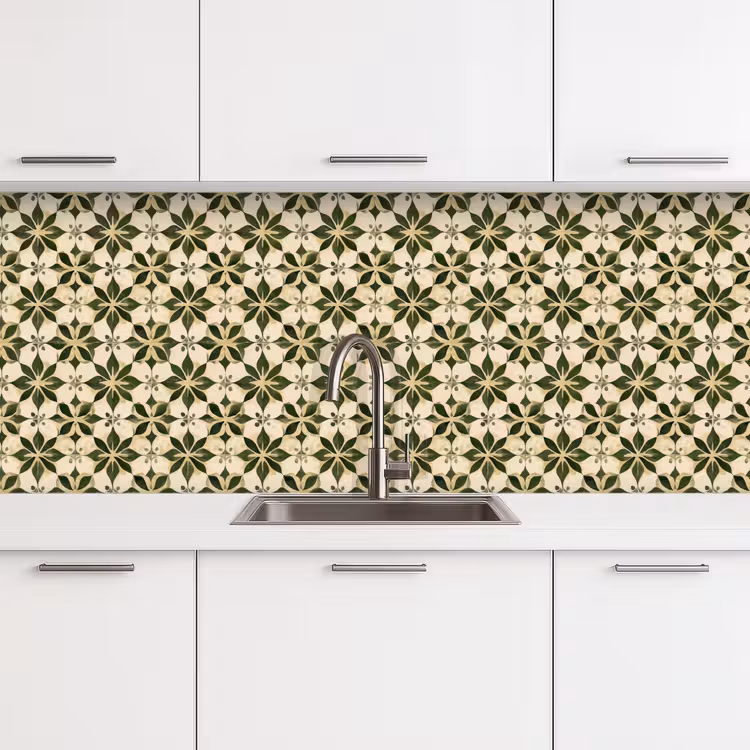 Kitchen splashback - Tile - Pattern - Green — 4