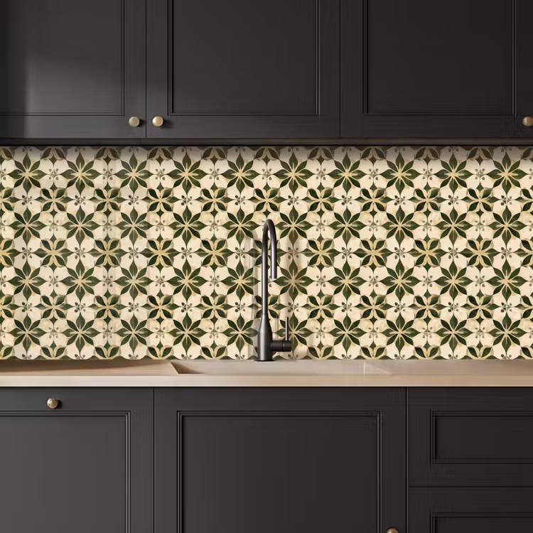 Kitchen splashback - Tile - Pattern - Green — 6