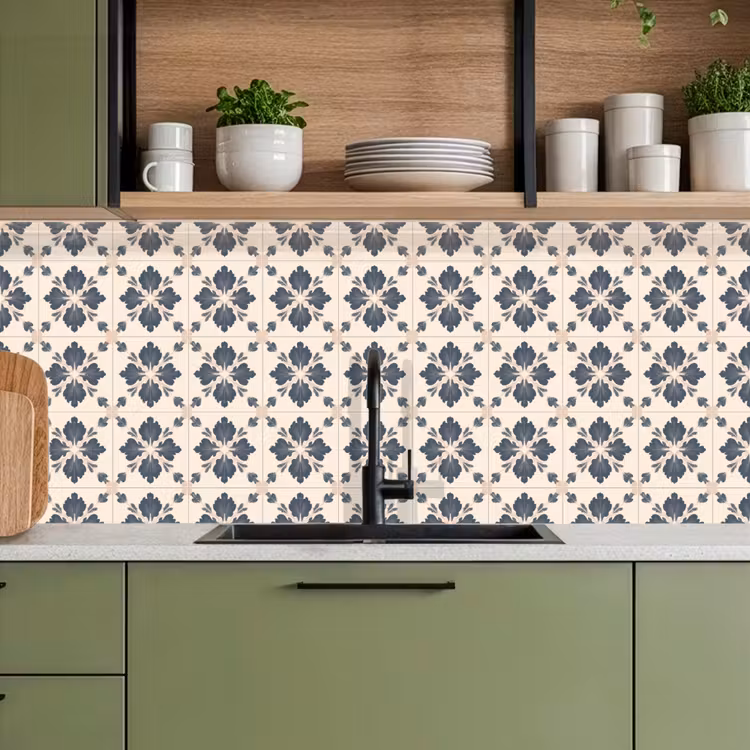 Kitchen splashback - Leaf shape - Classic - Colorful — 8