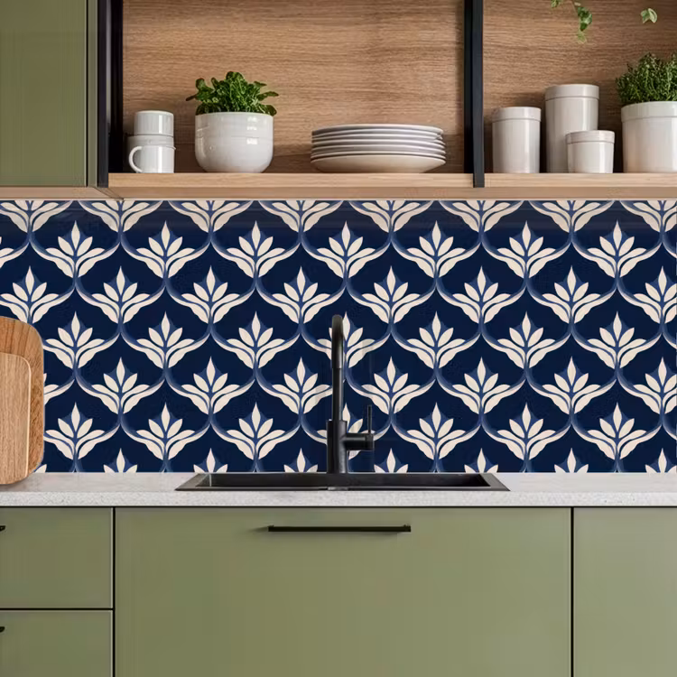 Kitchen splashback - Modern - Design - Blue — 8