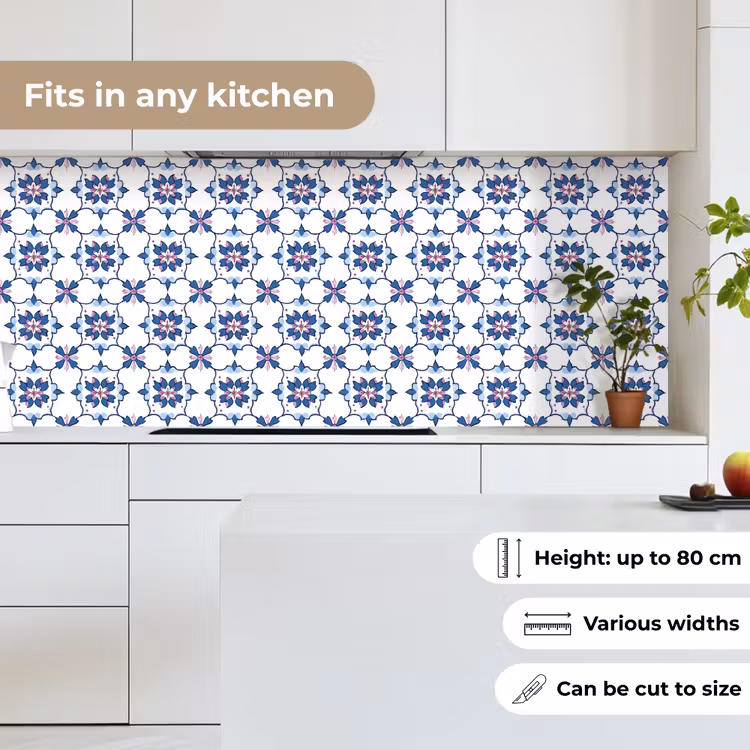 Kitchen splashback - Modern - Pattern - Blue - Pink — 7