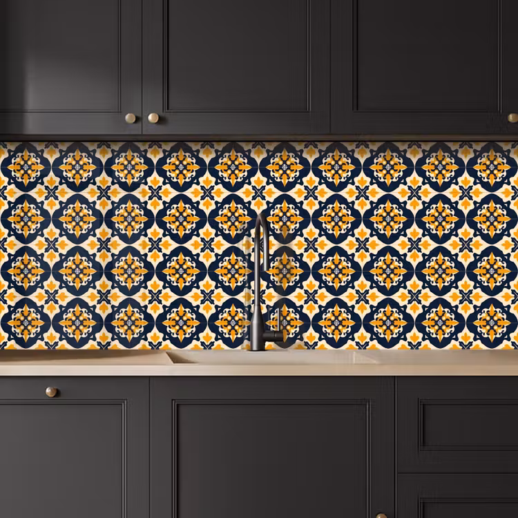 Kitchen splashback - Pattern - Decorative tile - Colorful — 6