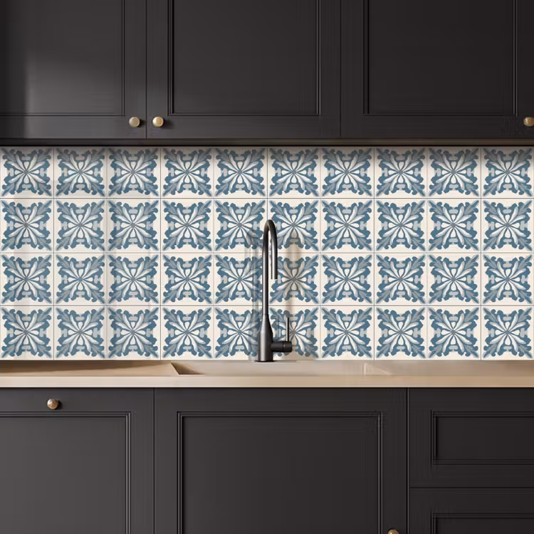 Kitchen splashback - Pattern - Tile - Blue — 6