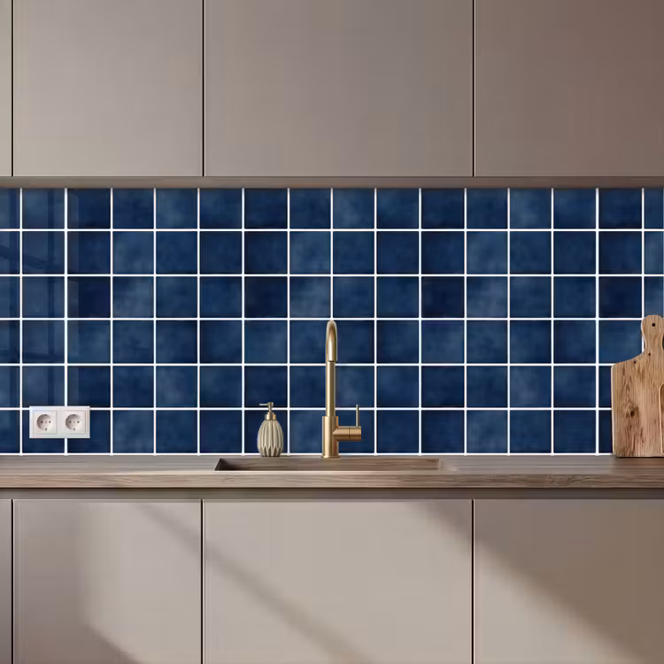 Kitchen splashback - Tile - Modern - Blue — 1