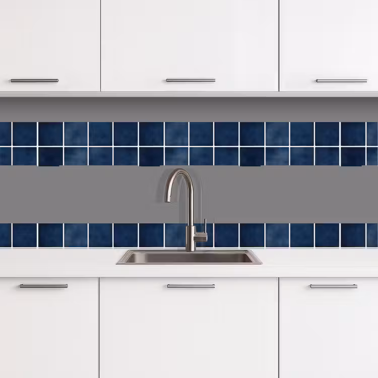 Kitchen splashback - Tile - Modern - Blue — 4