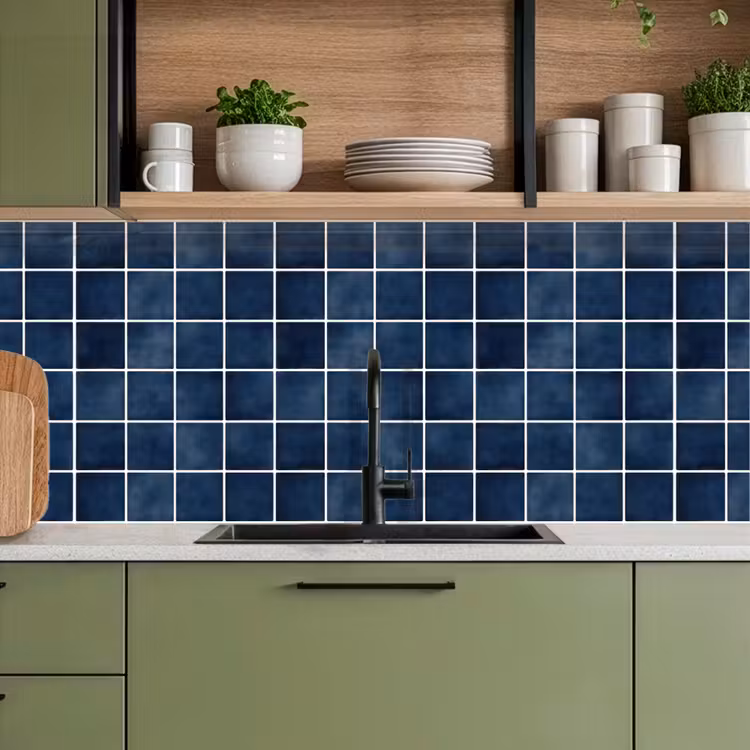 Kitchen splashback - Tile - Modern - Blue — 8