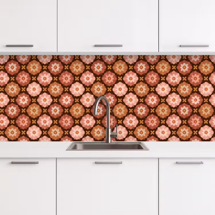 Kitchen splashback - Geometric - Floral - Colorful — 4