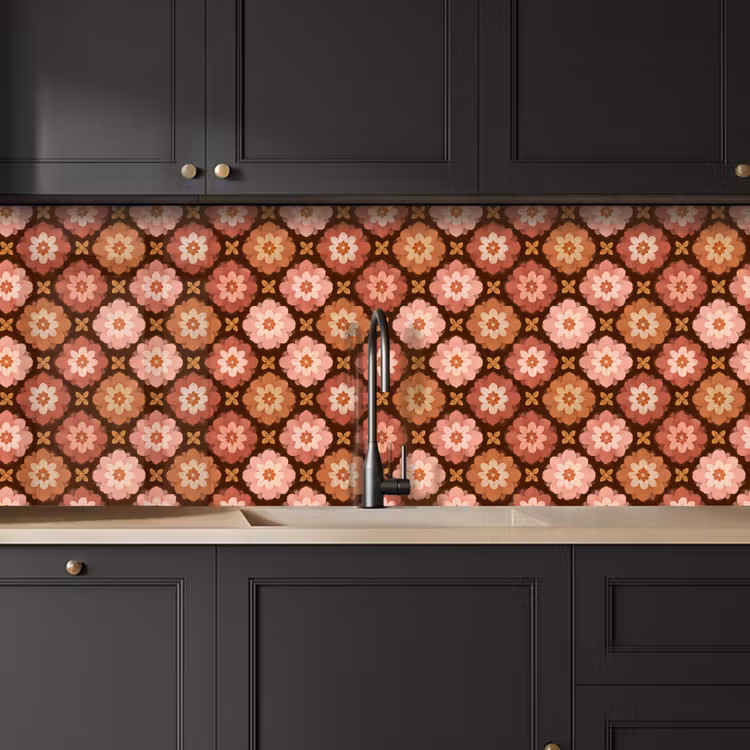 Kitchen splashback - Geometric - Floral - Colorful — 6