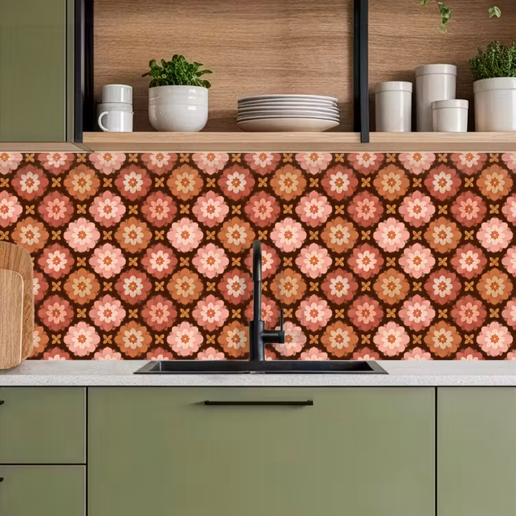 Kitchen splashback - Geometric - Floral - Colorful — 8
