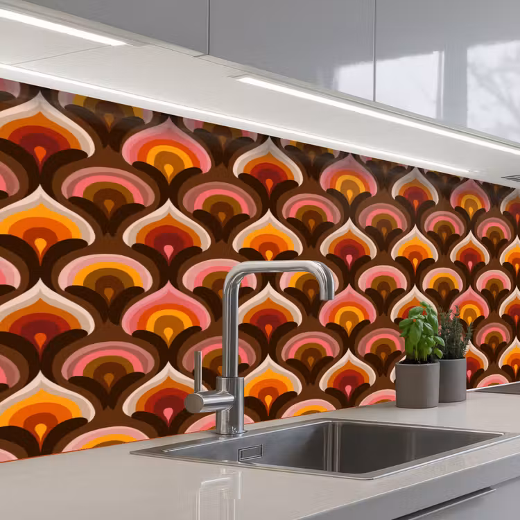 Kitchen splashback - Pattern - Retro - Colorful — 2