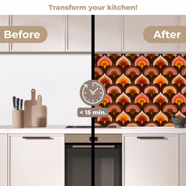 Kitchen splashback - Pattern - Retro - Colorful — 3