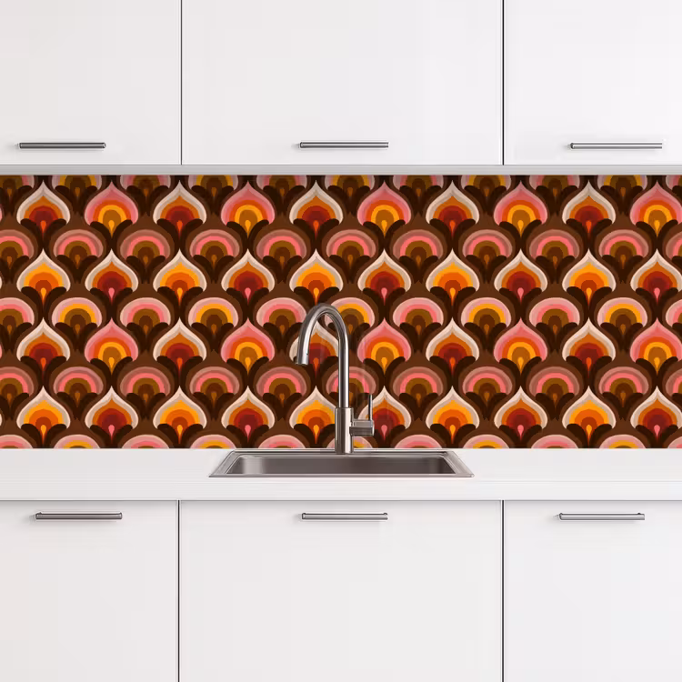 Kitchen splashback - Pattern - Retro - Colorful — 4