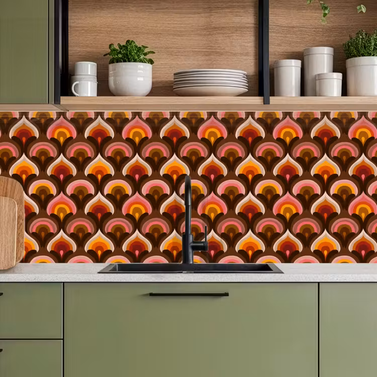 Kitchen splashback - Pattern - Retro - Colorful — 8