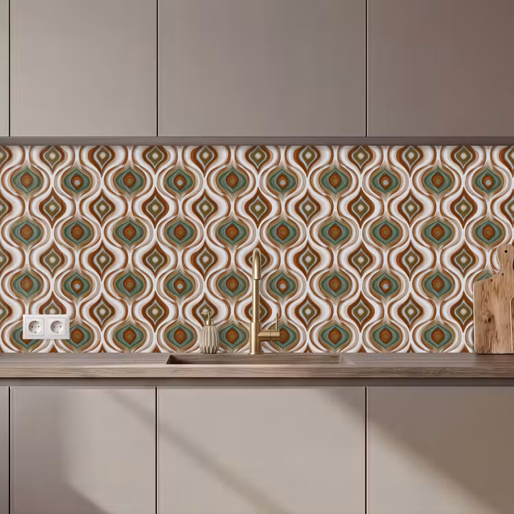 Kitchen splashback - Motif - Pattern - Colorful — 1