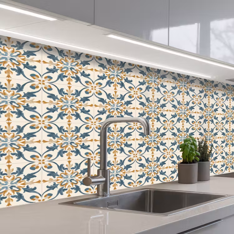 Kitchen splashback - Patterned - Classic - Colorful — 2