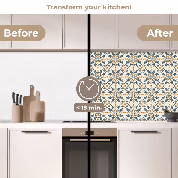 Kitchen splashback - Patterned - Classic - Colorful — 3