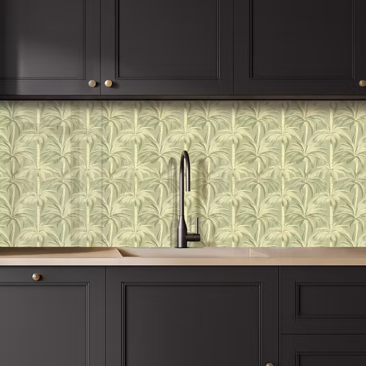Kitchen splashback - Palm forest - Tropical - Green — 6