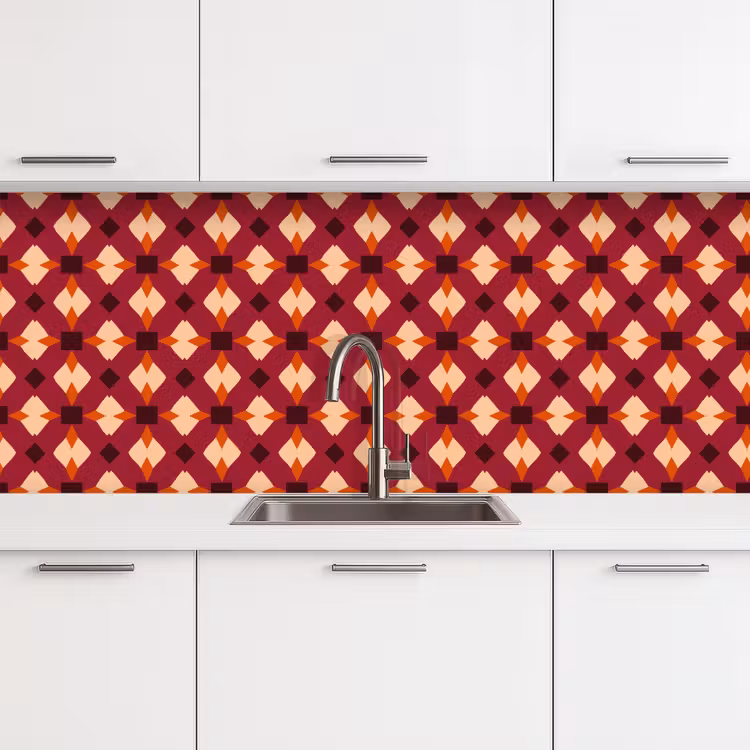 Kitchen splashback - Retro - Pattern - Colorful — 4