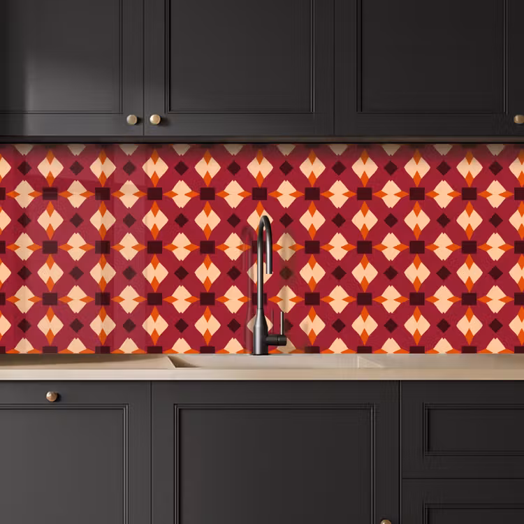 Kitchen splashback - Retro - Pattern - Colorful — 6