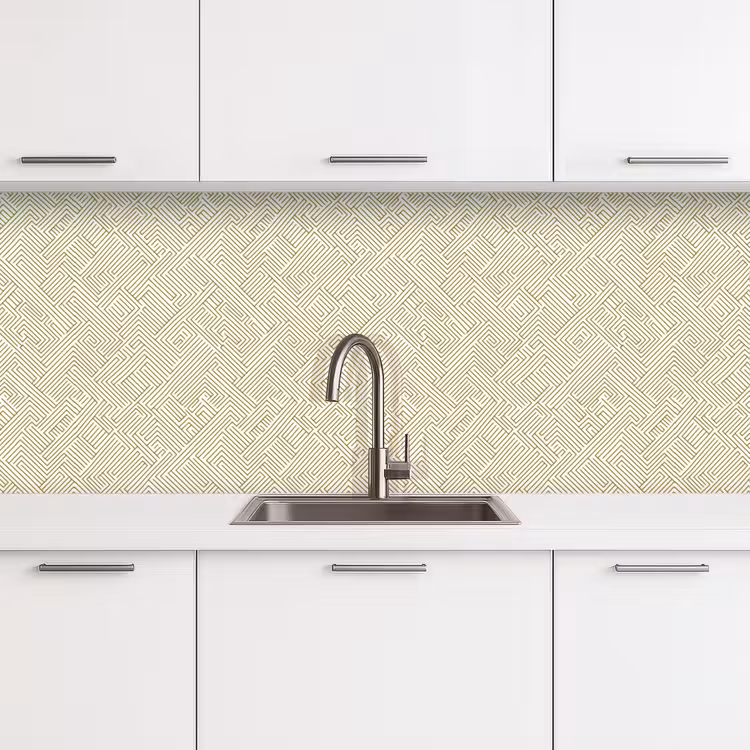 Kitchen splashback - Geometric - Lines - Green — 4