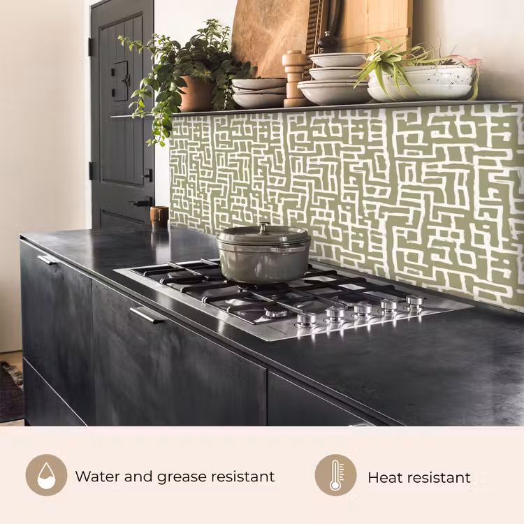 Kitchen splashback - Graphic - Pattern - Green — 5