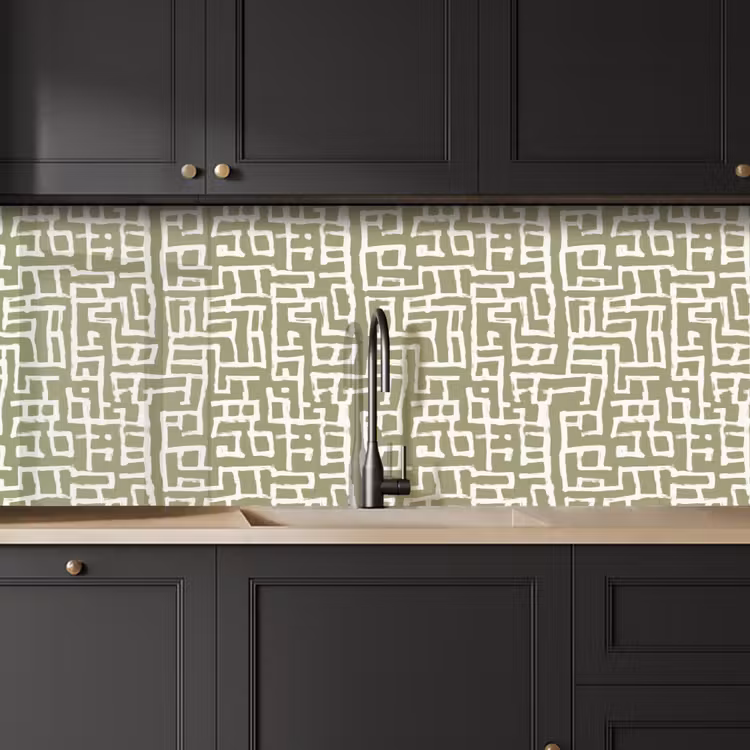 Kitchen splashback - Graphic - Pattern - Green — 6