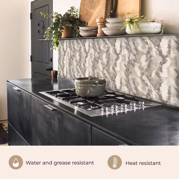 Kitchen splashback - Snake - Pattern - Taupe — 5