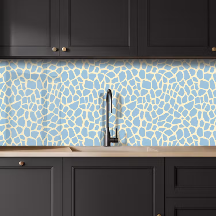 Kitchen splashback - Giraffe - Modern - Blue — 6