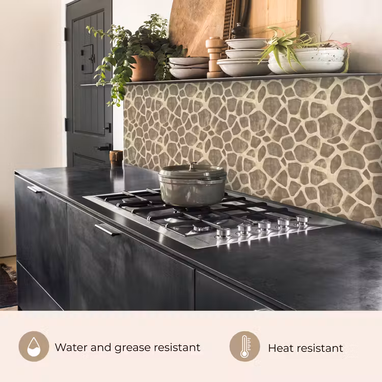 Kitchen splashback - Giraffe - Pattern - Beige - Brown — 5