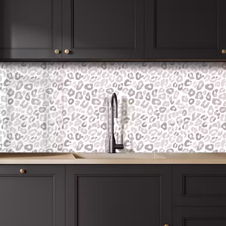 Kitchen splashback - Leopard - Motif - Gray — 6