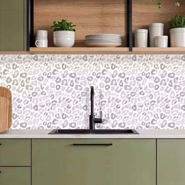 Kitchen splashback - Leopard - Motif - Gray — 8