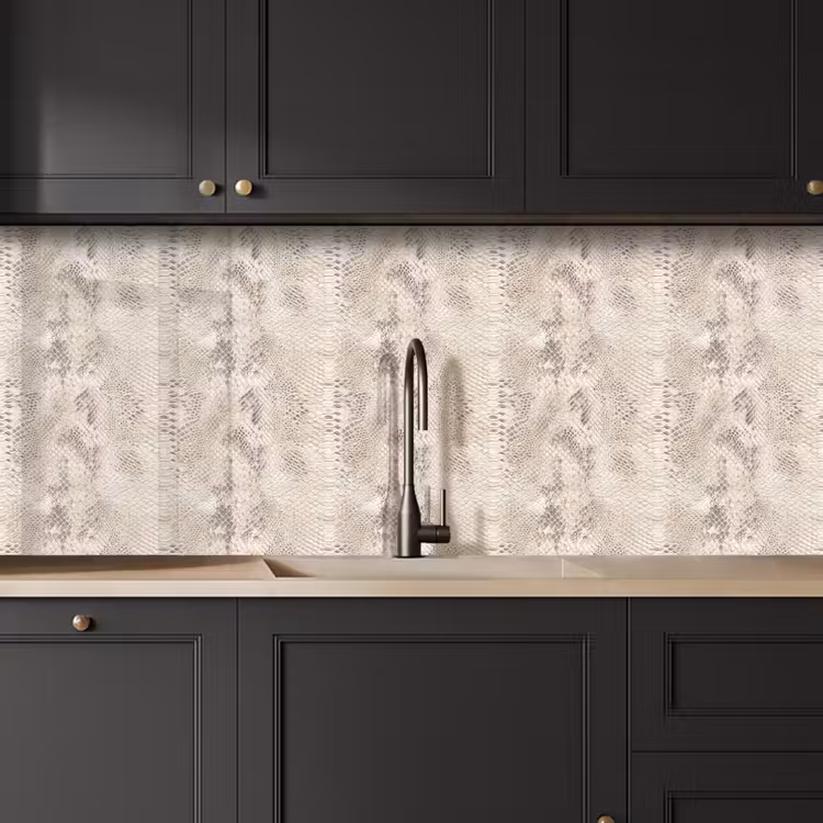 Kitchen splashback - Snake - Pattern - Beige — 6