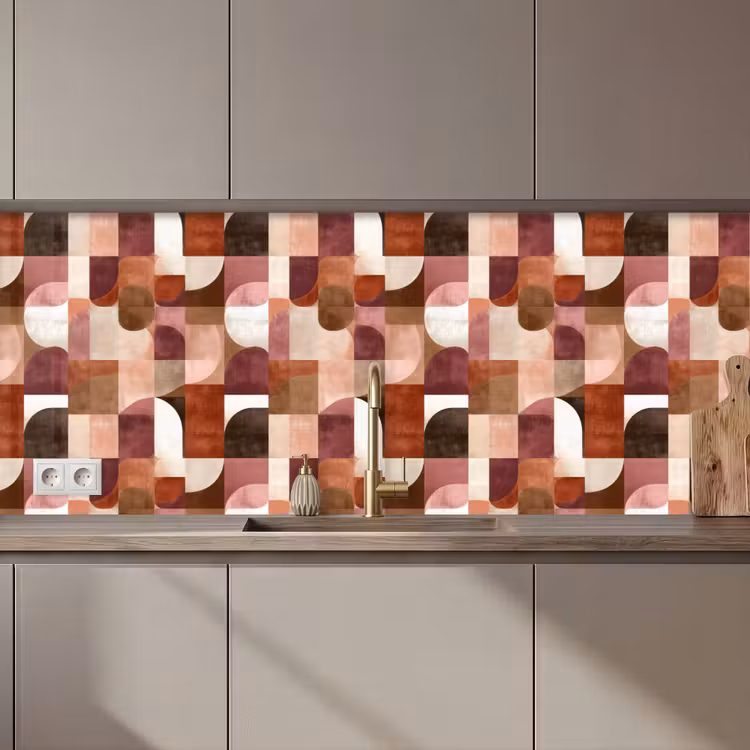 Kitchen splashback - Geometry - Modern - Retro — 1