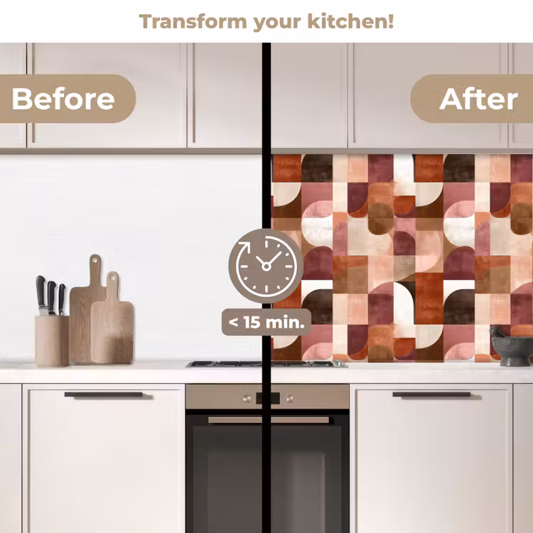 Kitchen splashback - Geometry - Modern - Retro — 3