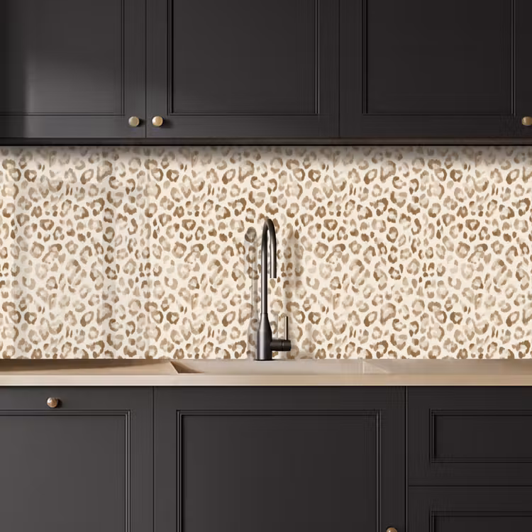 Kitchen splashback - Leopard - Classic - Beige — 6