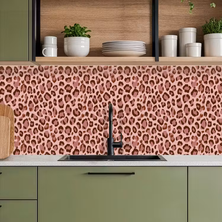 Kitchen splashback - Leopard - Pattern - Pink — 8