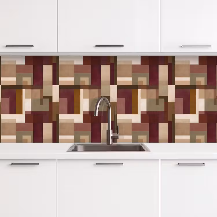 Kitchen splashback - Modern - Geometry - Colorful — 4