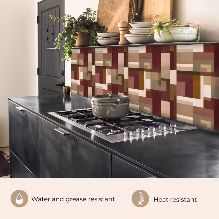 Kitchen splashback - Modern - Geometry - Colorful — 5