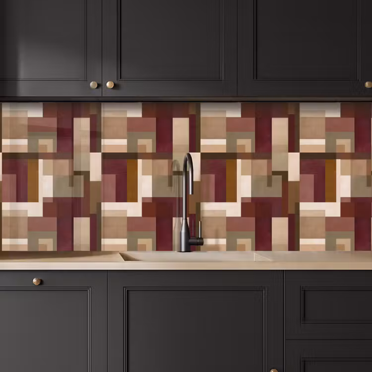 Kitchen splashback - Modern - Geometry - Colorful — 6