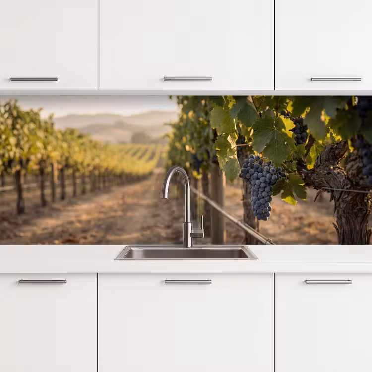 Kitchen splashback - Grapes - Vineyard - Sunlight — 4