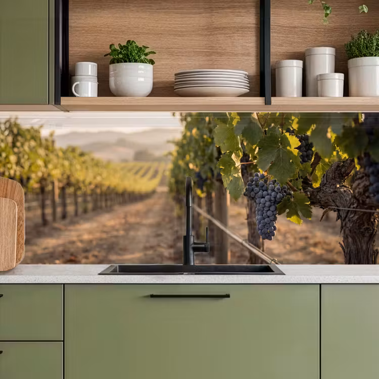 Kitchen splashback - Grapes - Vineyard - Sunlight — 8