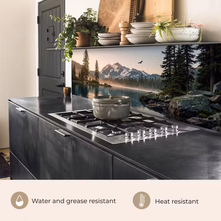Kitchen splashback - Mountains - Water - Trees — 5