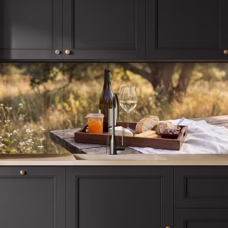 Kitchen splashback - Picnic - Wine - Cheese board — 6